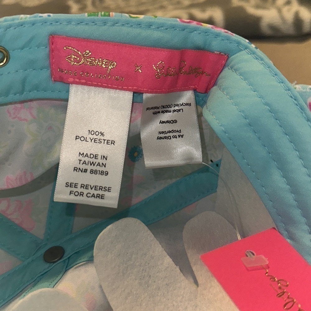 NWT RARE Lilly Pulitzer x Disney Baseball Hat - Picture 8 of 8
